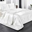 Queen Size Faux Silk Bedding Set Duvet Cover Flat Sheet Carousel 1