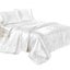 Queen Size Faux Silk Bedding Set Duvet Cover Flat Sheet Carousel 6