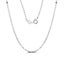 925 Sterling Silver Chain with Bolt clasp "Twisted Flake" (Width 2mm) Carousel 3