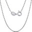 925 Sterling Silver Chain with Bolt clasp "Bamboo .6 mm" (45cm) Carousel 1