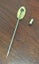 Vintage Gold Tone Oval Engraved "O" Stick / Hat Pin Carousel 4