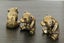Antique Bronze Winnie the Pooh Resting Figurines Brass Sculptures Metal Decor Carousel 1