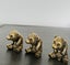 Antique Bronze Winnie the Pooh Resting Figurines Brass Sculptures Metal Decor Carousel 2