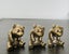 Antique Bronze Winnie the Pooh Resting Figurines Brass Sculptures Metal Decor Carousel 3