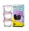 Baby Food Container Set - GLASSLOCK Round 165ml (3 Pcs) Carousel 1
