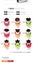 3Pcs Stainless Steel Fruit Vegetable Mini Cookie Shape Cutter Set Kid Food Mold Carousel 3