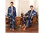 Luxury Dragon Print Men's Kimono Black Satin Long Robe Sets Summer Ultra Thin Carousel 7