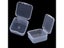 48 Packs Clear Small Plastic Containers Transparent Storage Box With Hinged Lid Carousel 6