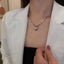 Geometric Necklace Heart Pendant Necklace Carousel 4
