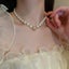 Pearls CZ Necklace White Round Pearls Necklace Carousel 2