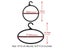 10PCS Circle Shape Coat Hanger For Scarf Belt Tie Display Carousel 8