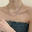 Three-layered Necklace Geometric Irregular Design Fashion Necklace Carousel 4