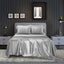 4 Piece Satin Bedding Sheet Pillowcase Sets Luxury Rich Silk Silky Super Soft Carousel 4