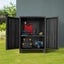 Livsip Outdoor Storage Cabinet Box Garden Cupboard Adjustable Lockable Black Carousel 2