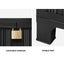 Livsip Outdoor Storage Cabinet Box Garden Cupboard Adjustable Lockable Black Carousel 5