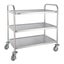 Vogue Stainless Steel 3 Tier Clearing Trolley Large F995 Carousel 1