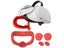 VR Silicone Face Cover Lens Cover with Joystick Cover for Oculus Quest 2 Red Carousel 1