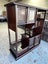 Vintage Solid Rosewood Oriental Display Cabinet Carousel 3