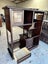 Vintage Solid Rosewood Oriental Display Cabinet Carousel 2