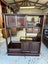 Vintage Solid Rosewood Oriental Display Cabinet Carousel 7