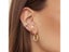 KEYOUNUO Gold Filled Hoop Drop Earrings Set For Women Ear Cuff Blue Zircon Carousel 8