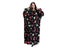 XL Unisex Hooded Blanket Wearable Blanket Oversized Hoodie Blanket Black Carousel 1
