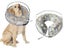 S Inflatable Dog Cone Pet Recovery Donut Collar with Anti Licking Baffle Grey Carousel 1