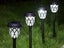 6Pcs Solar Powered Lights Outdoor Pathway Lights Garden Decor Lamps White Lights Carousel 1
