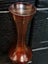 Vintags Glass vase etched flowers gold w crystal lead crystal or orange vase Carousel 10