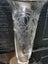 Vintags Glass vase etched flowers gold w crystal lead crystal or orange vase Carousel 6