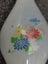 Vintage Glass vase white w flowers italy or coloured flowers or striped Gold Carousel 9