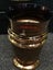 Vintage Glass vase white w flowers italy or coloured flowers or striped Gold Carousel 11