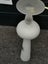 Vintage Glass vase white w flowers italy or coloured flowers or striped Gold Carousel 5