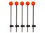 5pcs Portable Winter Fishing Rods Ice Fishing Pole Tip Spring Ball For Outdoor Carousel 7