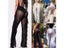 Women Transparent Mesh Ruffle Beach Pants Swimwear Beach Cover Up Sheer Trouser Carousel 6