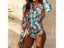 Sports Women's Rashguard Long Sleeves Women One Piece Swimsuit Floral Swimwear Carousel 3