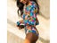 Sports Women's Rashguard Long Sleeves Women One Piece Swimsuit Floral Swimwear Carousel 5