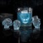 3D Silicone Ice Mold 6 Skull Shaped Carousel 3