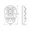 3D Silicone Ice Mold 6 Skull Shaped Carousel 7