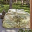Bedding House Arcadia Green Cotton Sateen Quilt Cover Set Carousel 1
