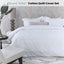 Riviera Maison Elowen White Cotton Quilt Cover Set Carousel 2
