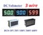 Voltmeter LED display 0-10V 30V 100V 300V 600V RED BLUE or GREEN 3 wire Carousel 1