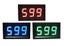 Voltmeter LED display 0-10V 30V 100V 300V 600V RED BLUE or GREEN 3 wire Carousel 5