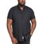 D555 Mens James Big Tall Short Sleeve Oxford Shirt - Black - 5XL Carousel 1