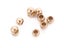 50pcs/bag Hair Braid Beads 8mm Gold Silver Glossy Dreadlocks Hair Ring Braid Carousel 7