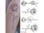 Waterproof Temporary Tattoo Sticker Sexy Baby's Breath Flower Tatto Small Birds Carousel 5