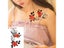 Waterproof Temporary Tattoo Sticker Sexy Baby's Breath Flower Tatto Small Birds Carousel 6