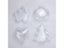 1PCS Clear 3D Heart Shape Bath Bomb Mold For DIY Christmas Xmas Trees Carousel 3
