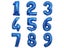 32 Inch Blue Number Foil Balloon Digital 0 To 9 Helium Balloons Birthday Party Carousel 3
