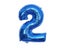 32 Inch Blue Number Foil Balloon Digital 0 To 9 Helium Balloons Birthday Party Carousel 6